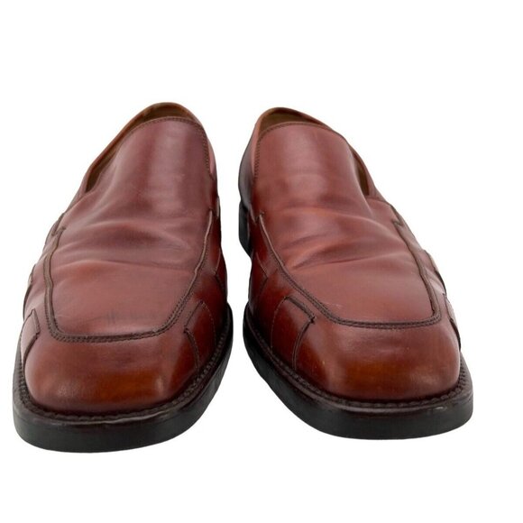 Michael Toschi Mens 11 M Loafer Slip On Brown Kidskin Italy - Picture 3 of 9
